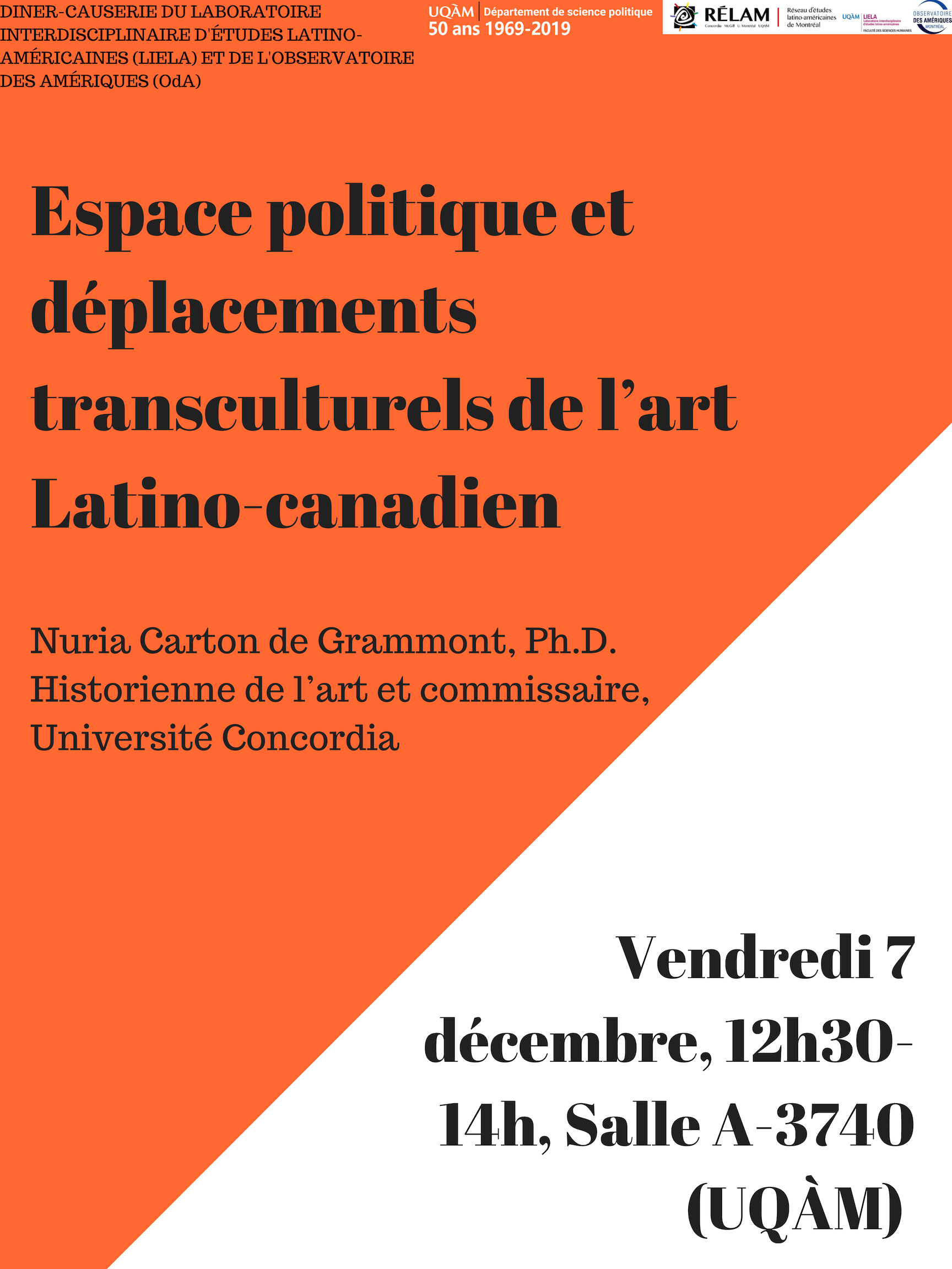 Espace politique et déplacements transculturels de l'art latino-canadien