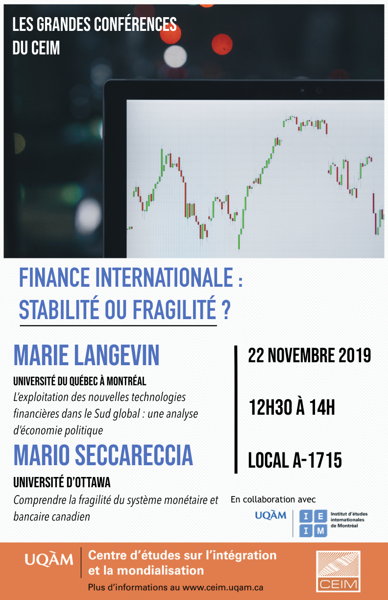 Finance internationale : stabilité ou fragilité ?
