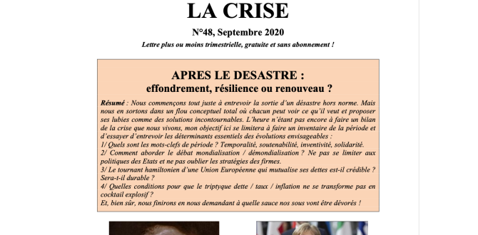 Après le désastre : effondrement, résilience ou renouveau ?