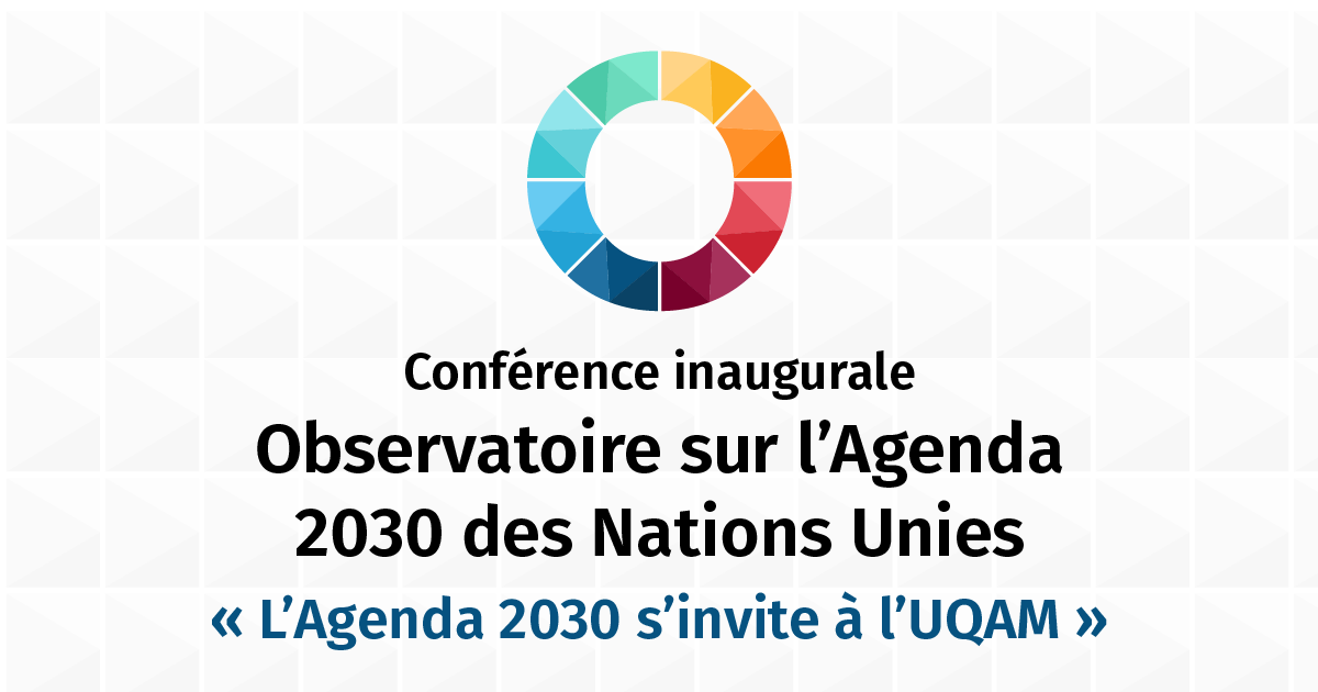  L'Agenda 2030 s'invite à l'UQAM