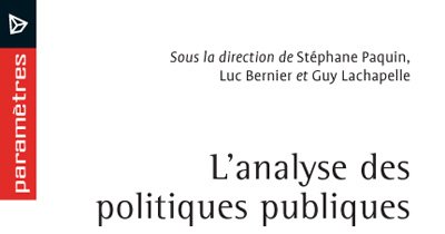 L'analyse des politiques publiques