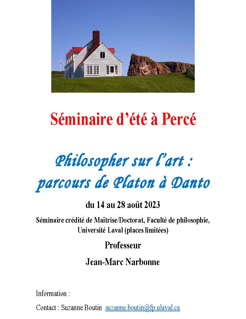 Séminaire d'été à Percé