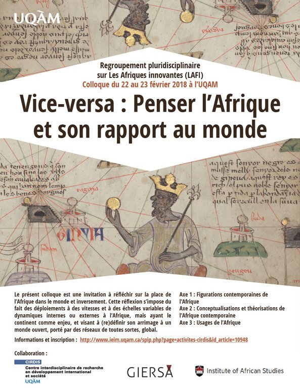 Vice-versa : penser l'Afrique et son rapport au monde