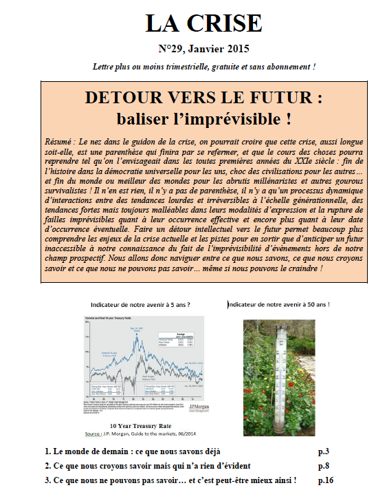 DETOUR VERS LE FUTUR : baliser l'imprévisible !
