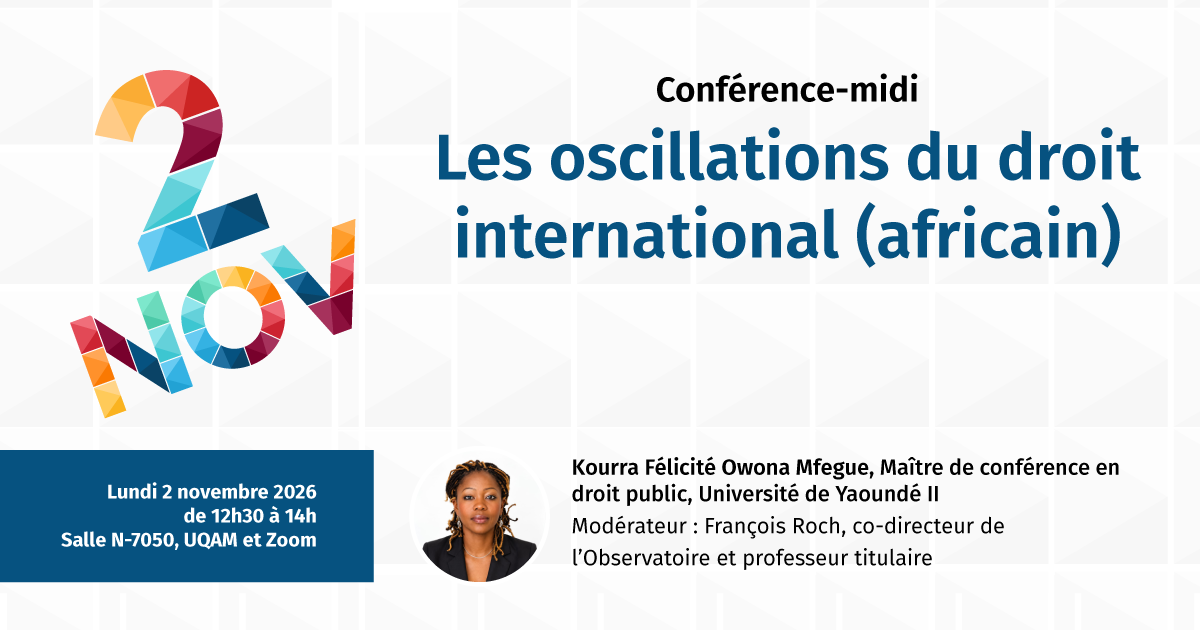 Les oscillations du droit international (africain)