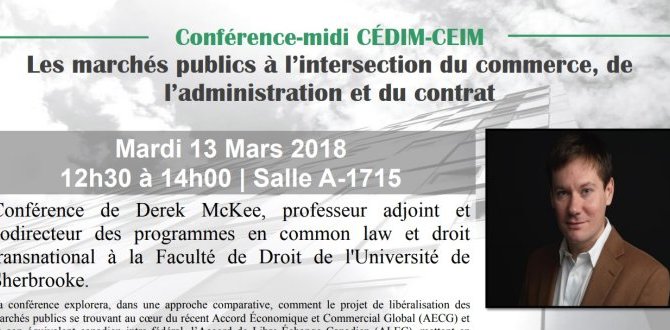 Les marchés publics à l'intersection du commerce, de l'administration