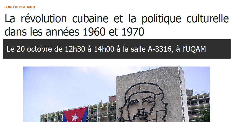 La révolution cubaine et la politique culturelle dans les années 1960 et 1970