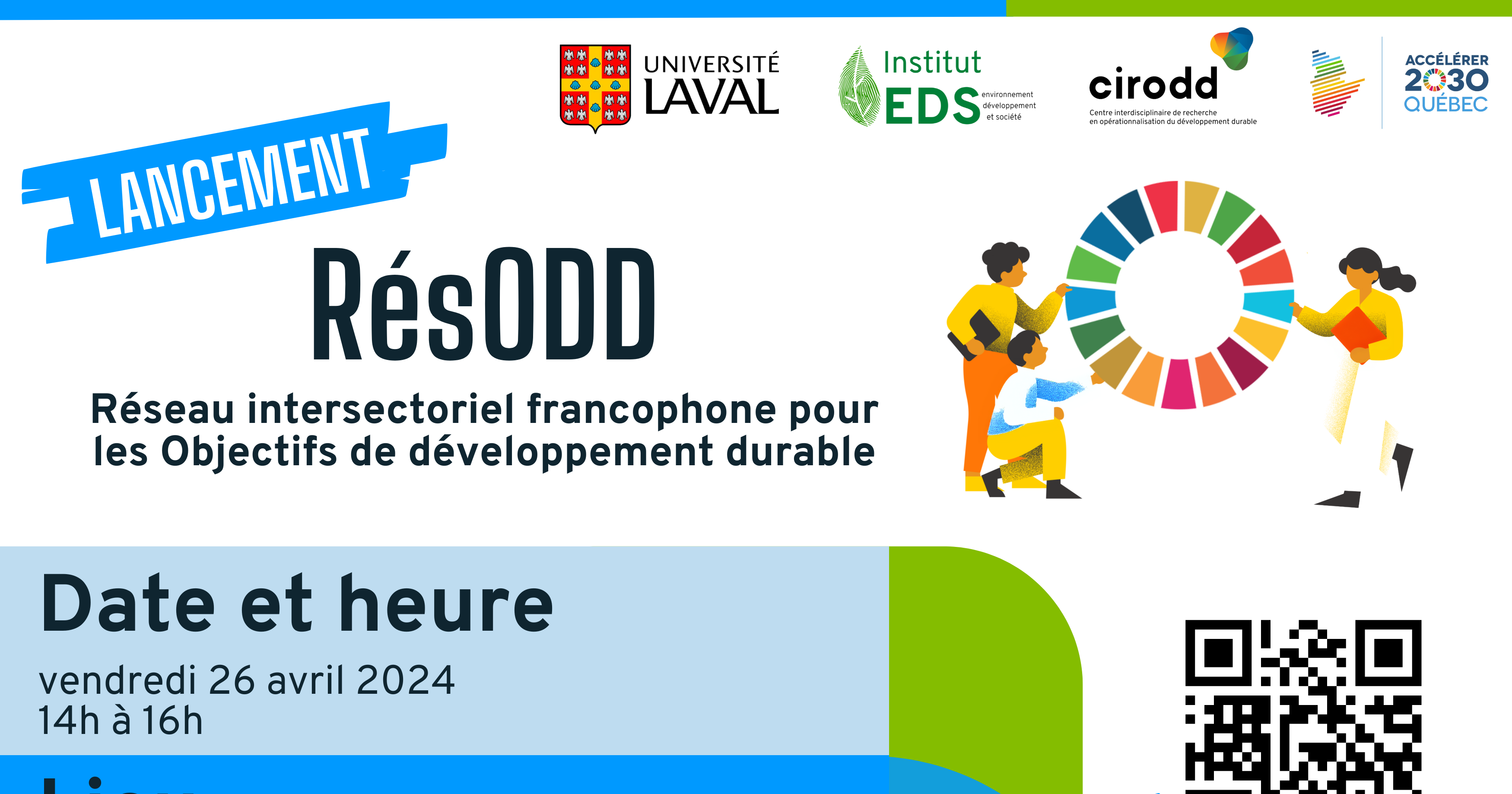 Après plusieurs années de co-construction, le RésODD : Réseau intersectoriel francophone pour les Objectifs de développement durable sera officiellement lancé - et nous aimerions vous y voir !