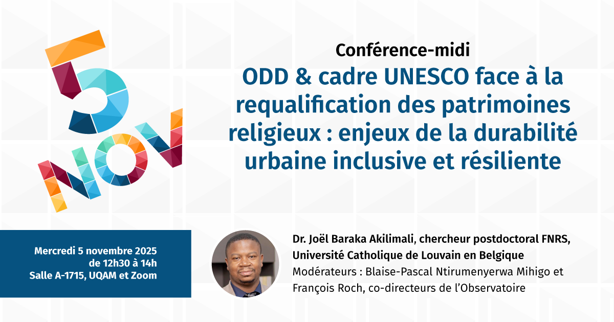 ODD & cadre UNESCO face à la requalification des patrimoines religieux : enjeux de la durabilité urbaine inclusive et résiliente