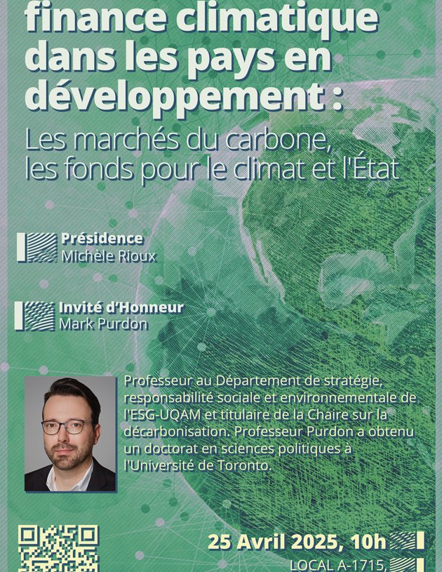 L'économie politique de l'efficacité de la finance climatique dans les pays en développement : Les marchés du carbone, les fonds pour le climat et l'État