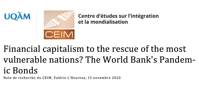 Financial capitalism to the rescue of the most vulnerable nations ? The (…)