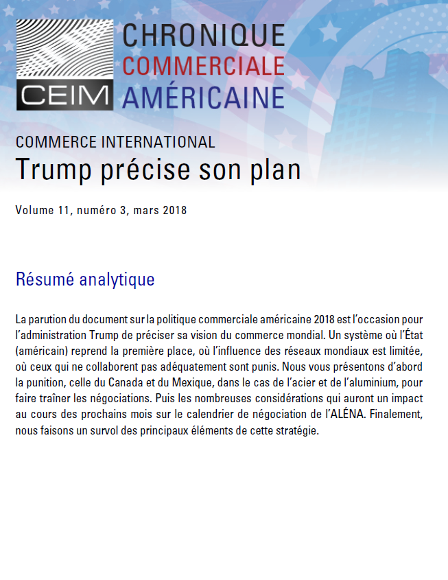 Trump précise son plan
