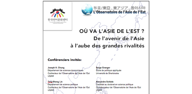 Où va l'Asie de l'Est ? De l'avenir de l'Asie, à (…)
