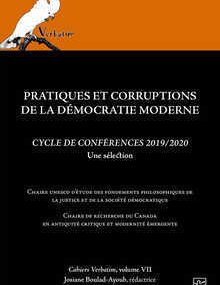  Pratiques et corruptions de la démocratie moderne. Cycle de conférences 2019/2020 de la Chaire Unesco de philosophie.