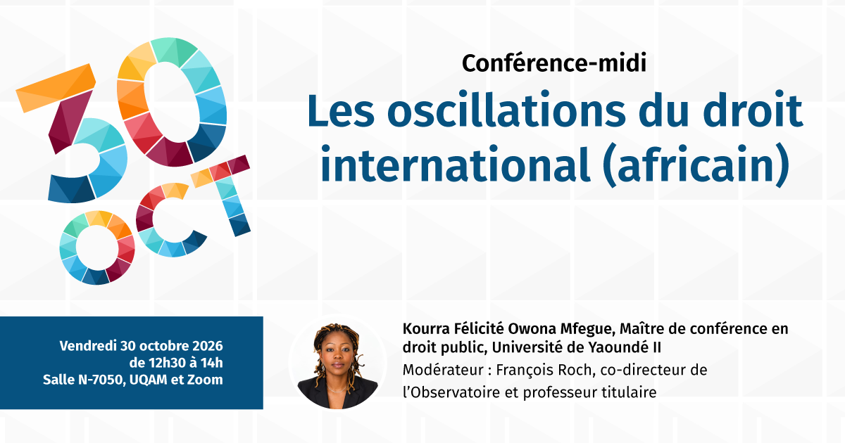 Les oscillations du droit international (africain)