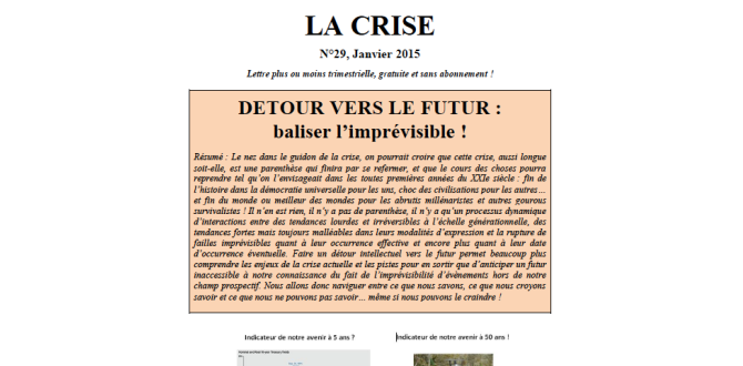 DETOUR VERS LE FUTUR : baliser l'imprévisible !