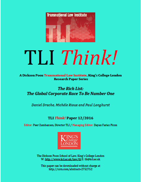 The Rich List : The Global Corporate Race to Be Number One