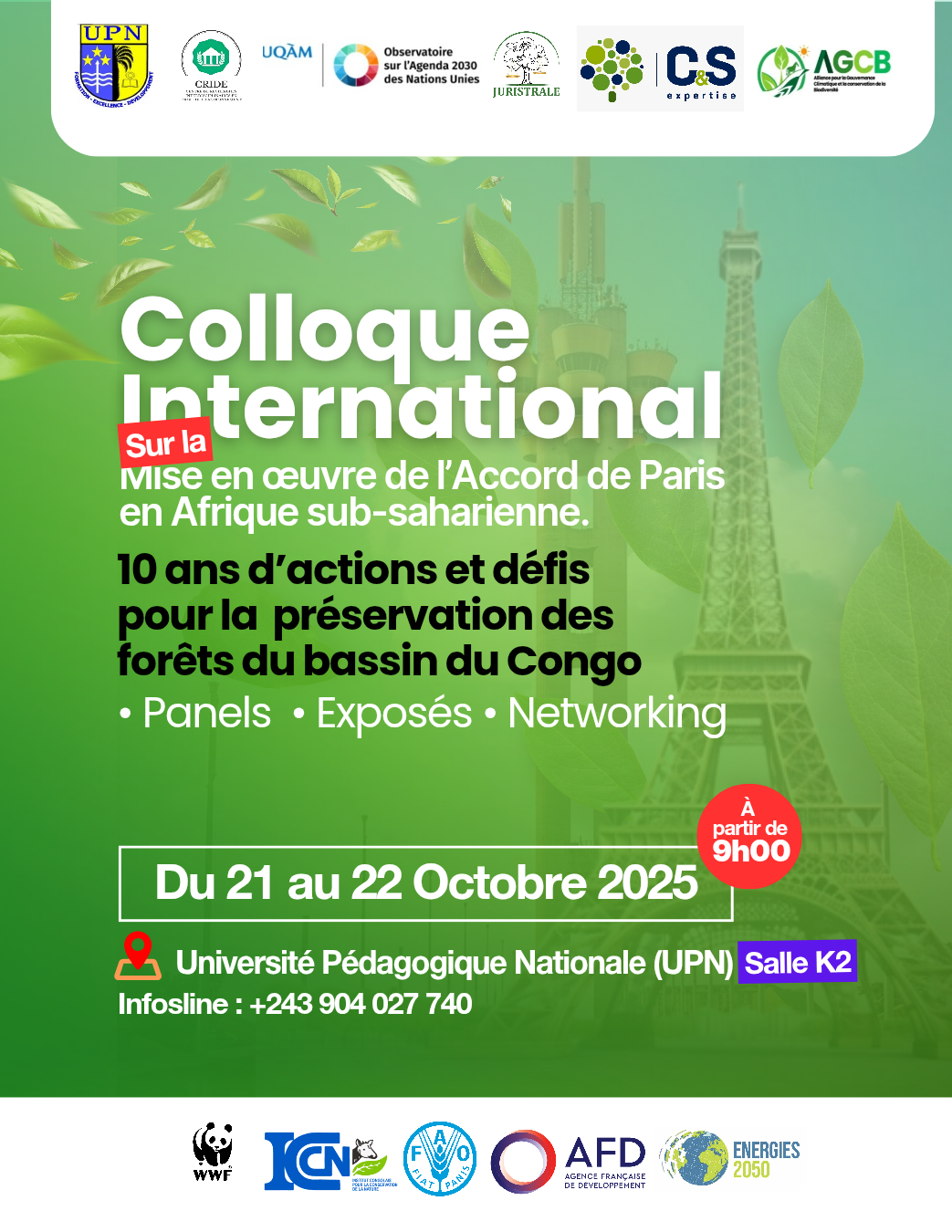 Colloque sur la mise en oeuvre de l'Accord de Paris dans le bassin du Congo