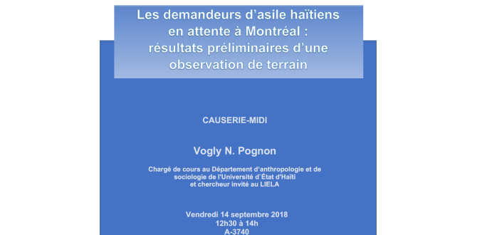 Les demandeurs d'asiles haïtiens en attente à Montréal