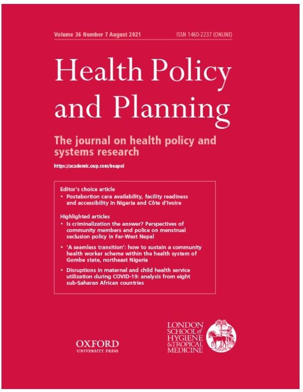 A scoping review of theories and conceptual frameworks used to analyse health financing policy processes in sub-Saharan Africa