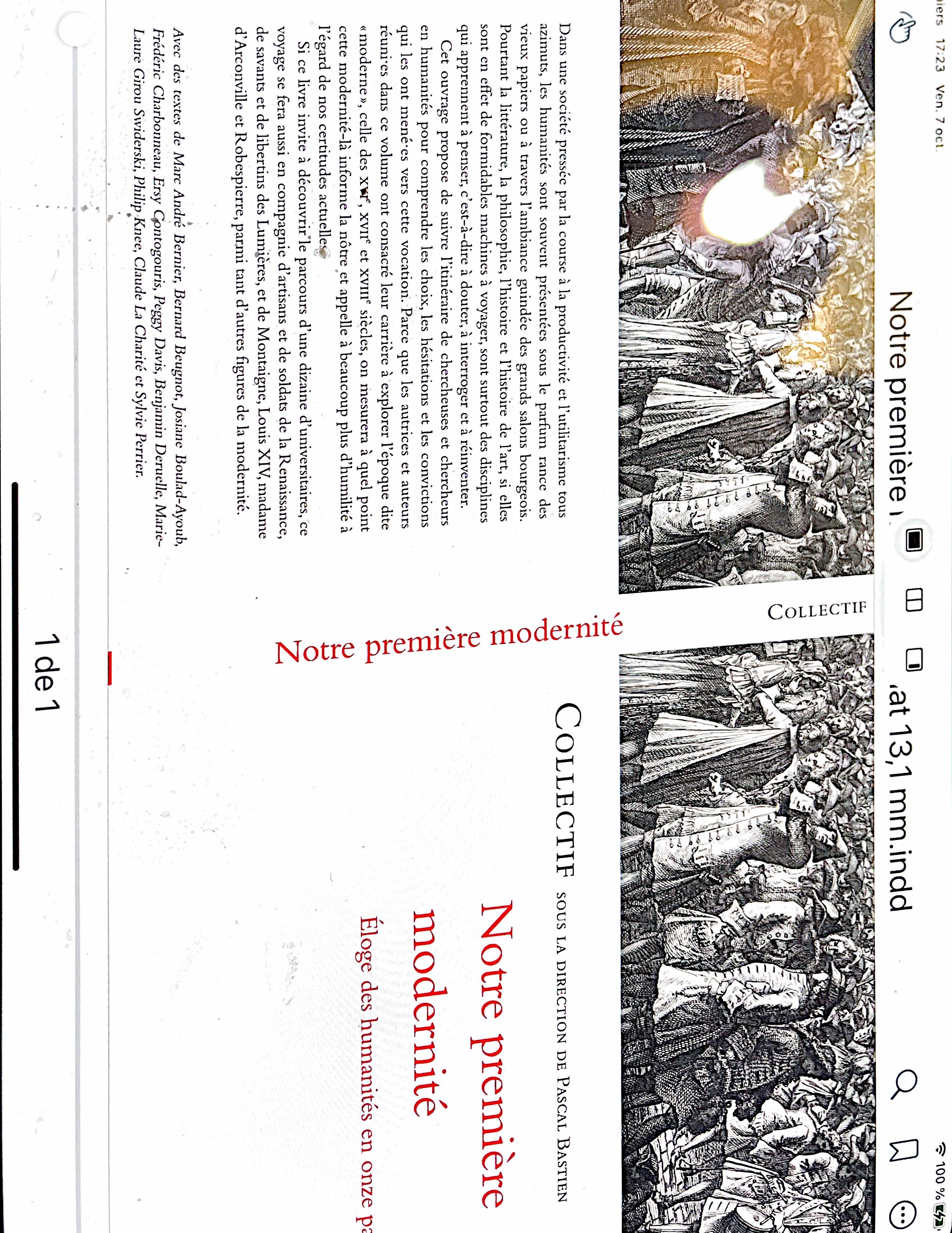 Notre première modernité