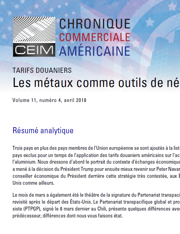 Les métaux comme outils de négociation