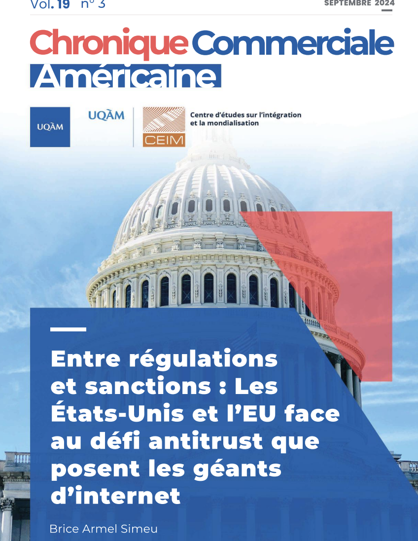 Entre régulations et sanctions : Les États-Unis et l'EU face au défi antitrust que posent les géants d'internet