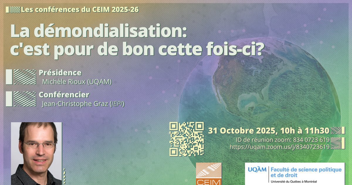 La démondialisation : c'est pour de bon cette fois-ci ?