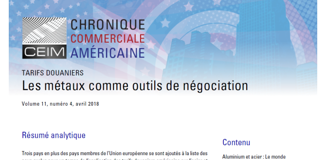 Les métaux comme outils de négociation