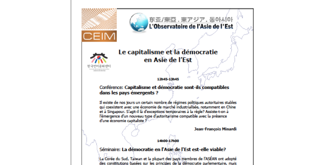 Le capitalisme et la démocratie en Asie de l'Est