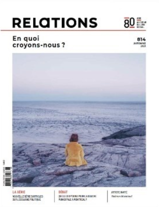 Récipiendaire de la Bourse Bertrand - Revue Relations 2021-2022